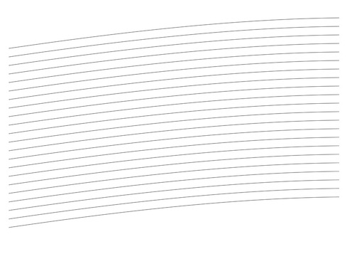 Curved lines to print and practice sewing.