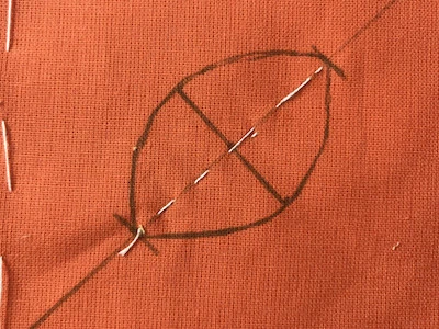 Basted butterfly body.