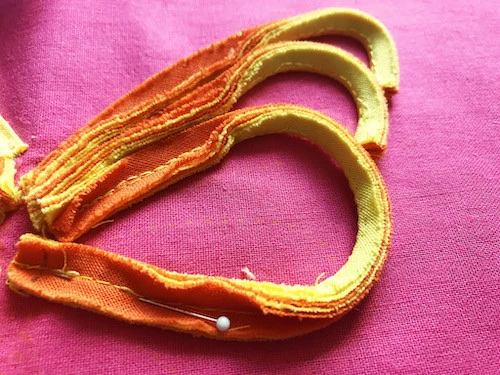 Lower part of applique wing.