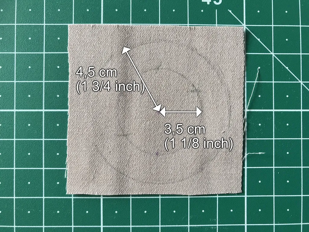 Diameters of two concentric circles that will be the base for a flower applique.