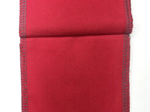 Gathered fabric with gahtering ratio 1:1.