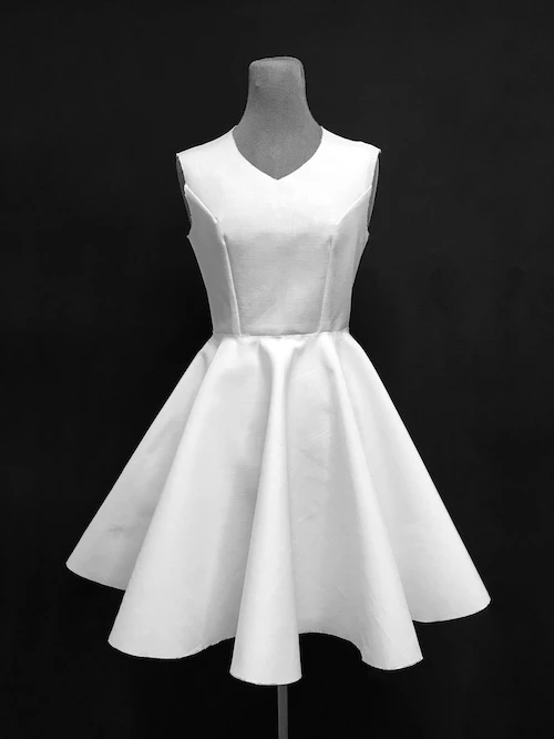 One and a half circle skirt.