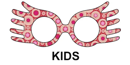 Luna Lovegood glasses so called spectrespecs kids template.